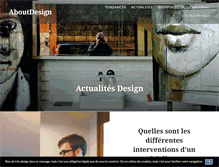 Tablet Screenshot of aboutdesign.fr